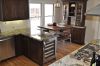 Dark stained cabinetry in an inviting kitchen