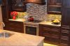 Custom cabinetry in dark stain