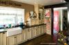 country kitchen with custom cabinets