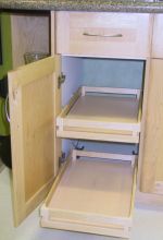 Natural Maple Melamine Pullout Shelves